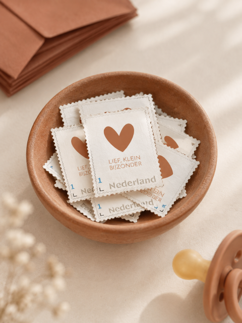 Geboorte postzegel op maat | Studio Sproet
