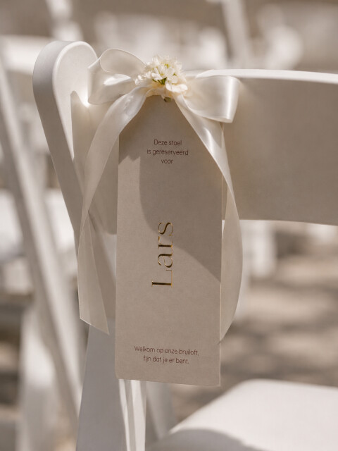 Naamkaart ceremonie + goudfolie | Studio Sproet