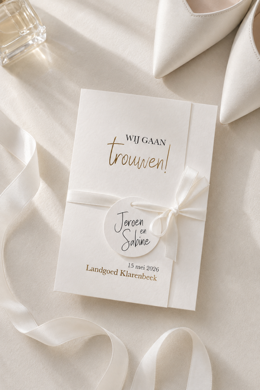 Drieluik offwhite met goud | Studio Sproet