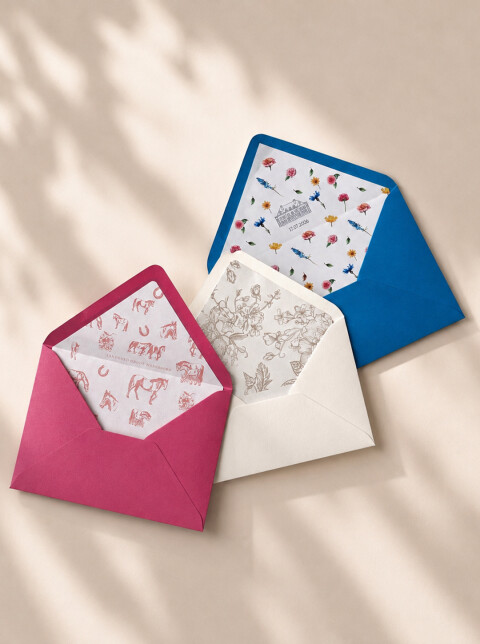 Enveloppen met inlay op maat | Studio Sproet