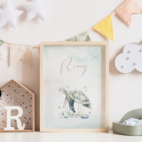 Geboortekaartje als poster - Romy | Studio Sproet