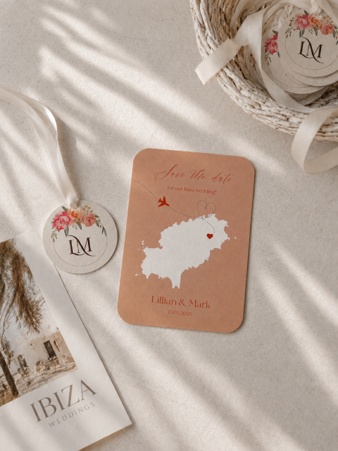 Save the date Ibiza wedding | Studio Sproet