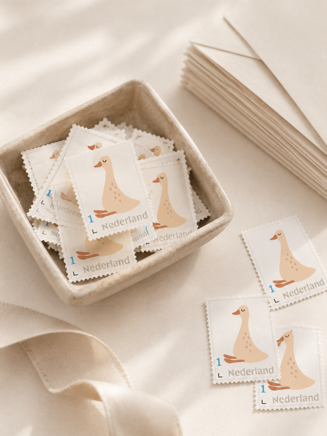 Postzegels op maat - gansje | Studio Sproet