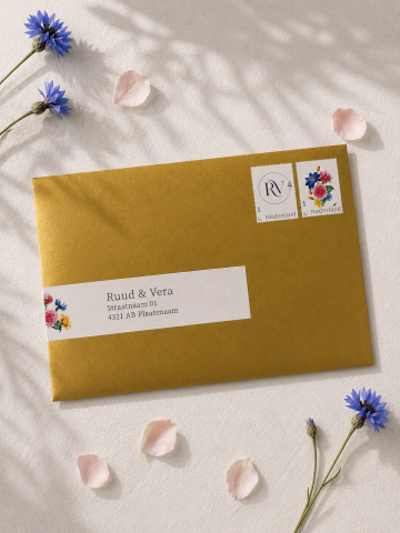 Adresetiketten voor trouwenveloppen | Studio Sproet