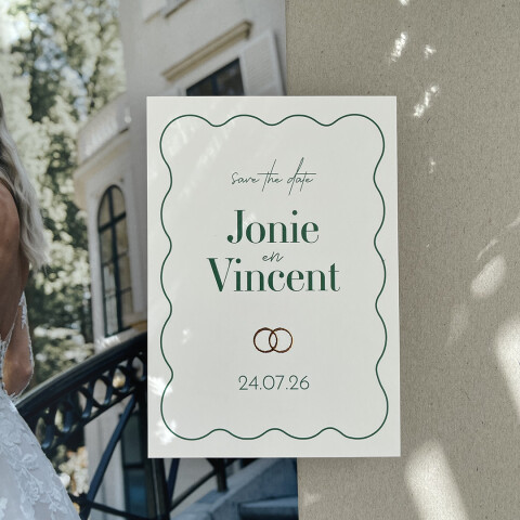 Save the date met golfkader | Studio Sproet