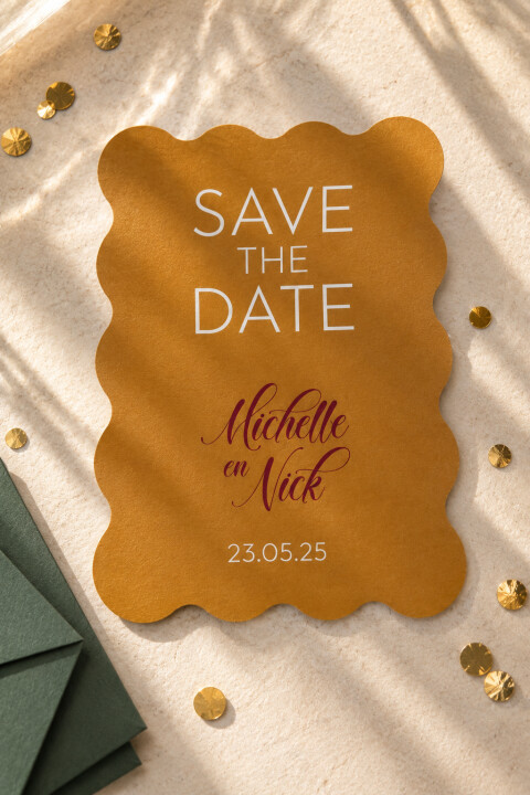 Save the date kaart golf - kleurrijk | Studio Sproet