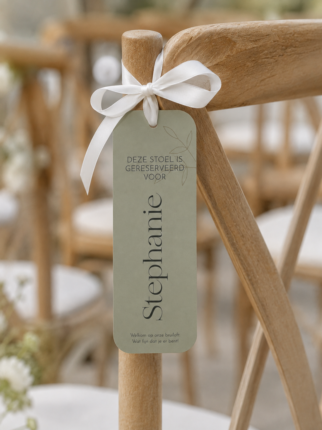 Stoelkaart sage groen | Studio Sproet